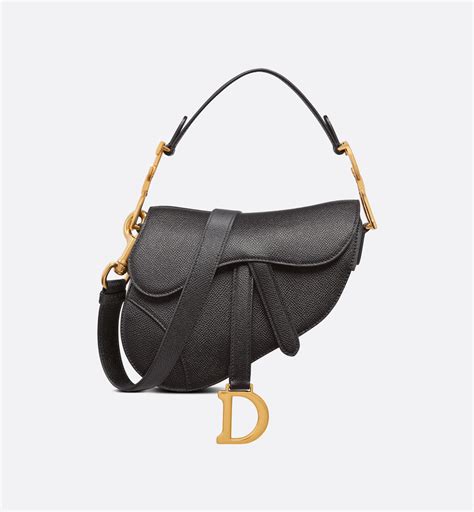 dior saddle bag black grained calfskin|dior saddle bag.